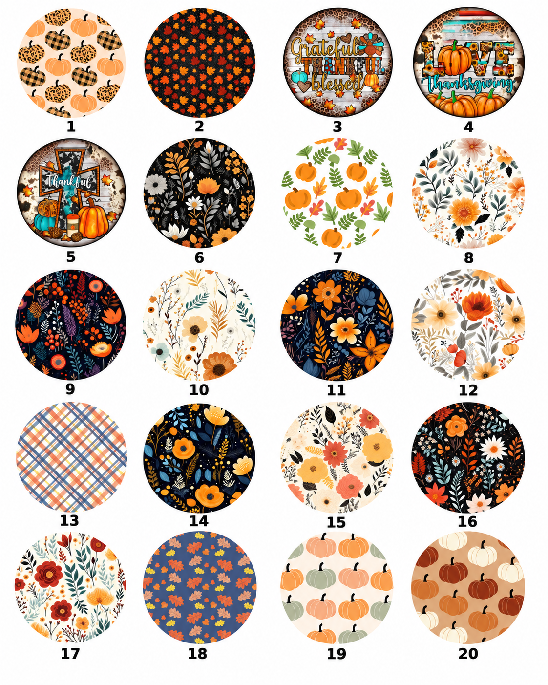Fall Car Coasters Set of 2