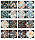 Floral Car Coasters Set of 2