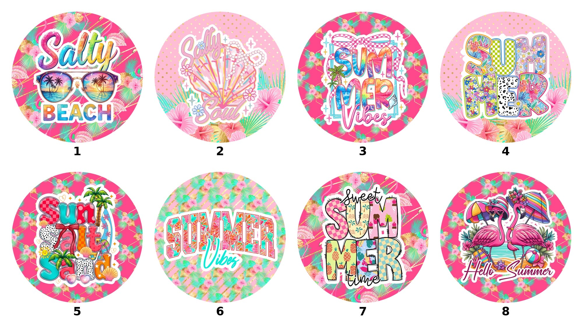 Summer Car Coasters Set of 2